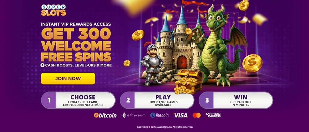 Super Slots casino lobby